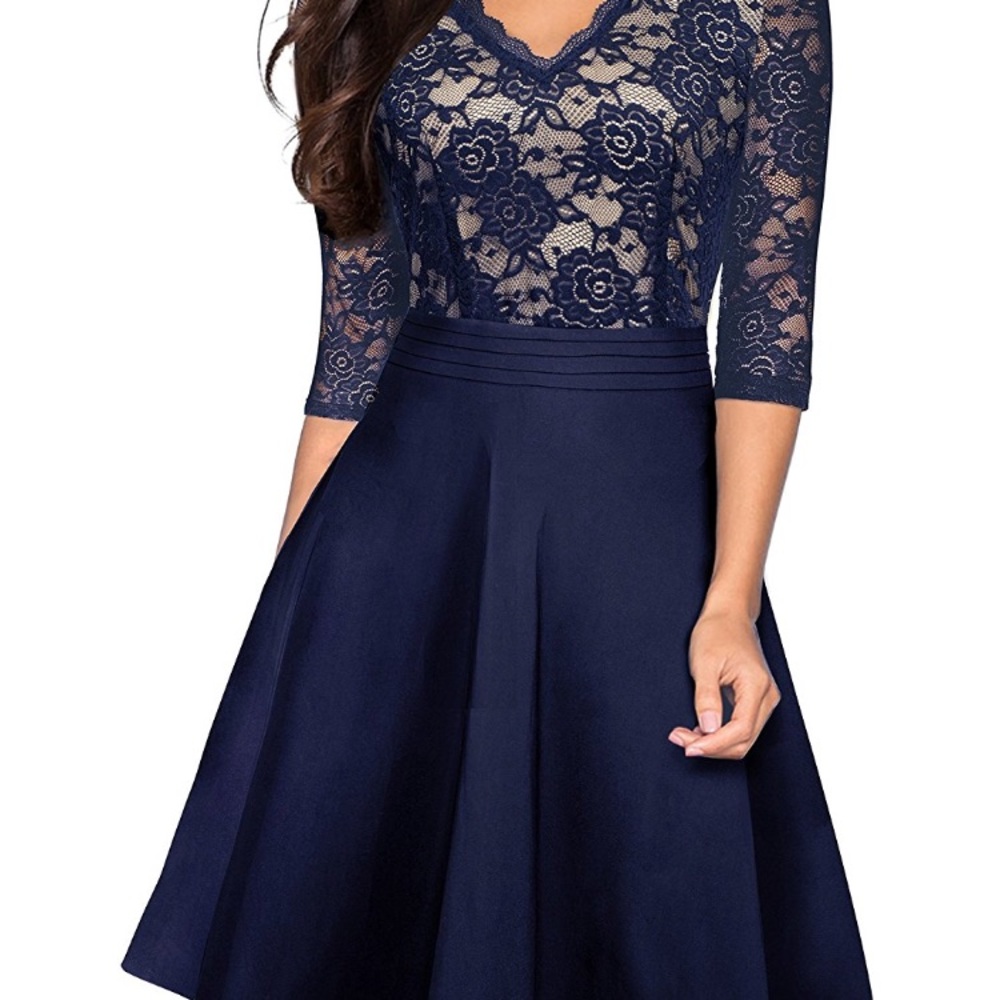Navy blue dress